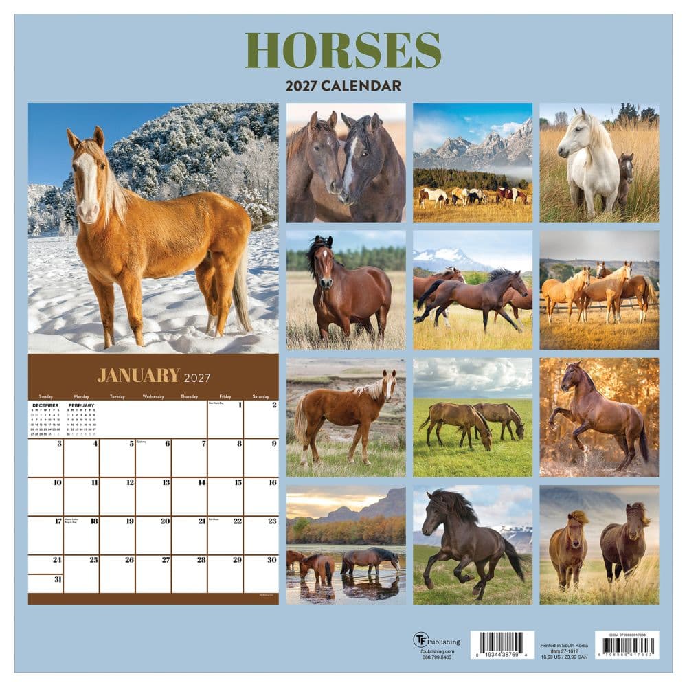 Horses 2027 Wall Calendar First Alternate Image