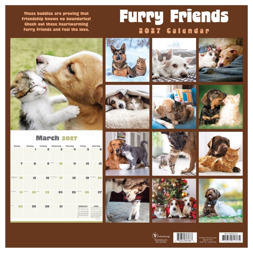 Furry Friends 2027 Wall Calendar First Alternate Image