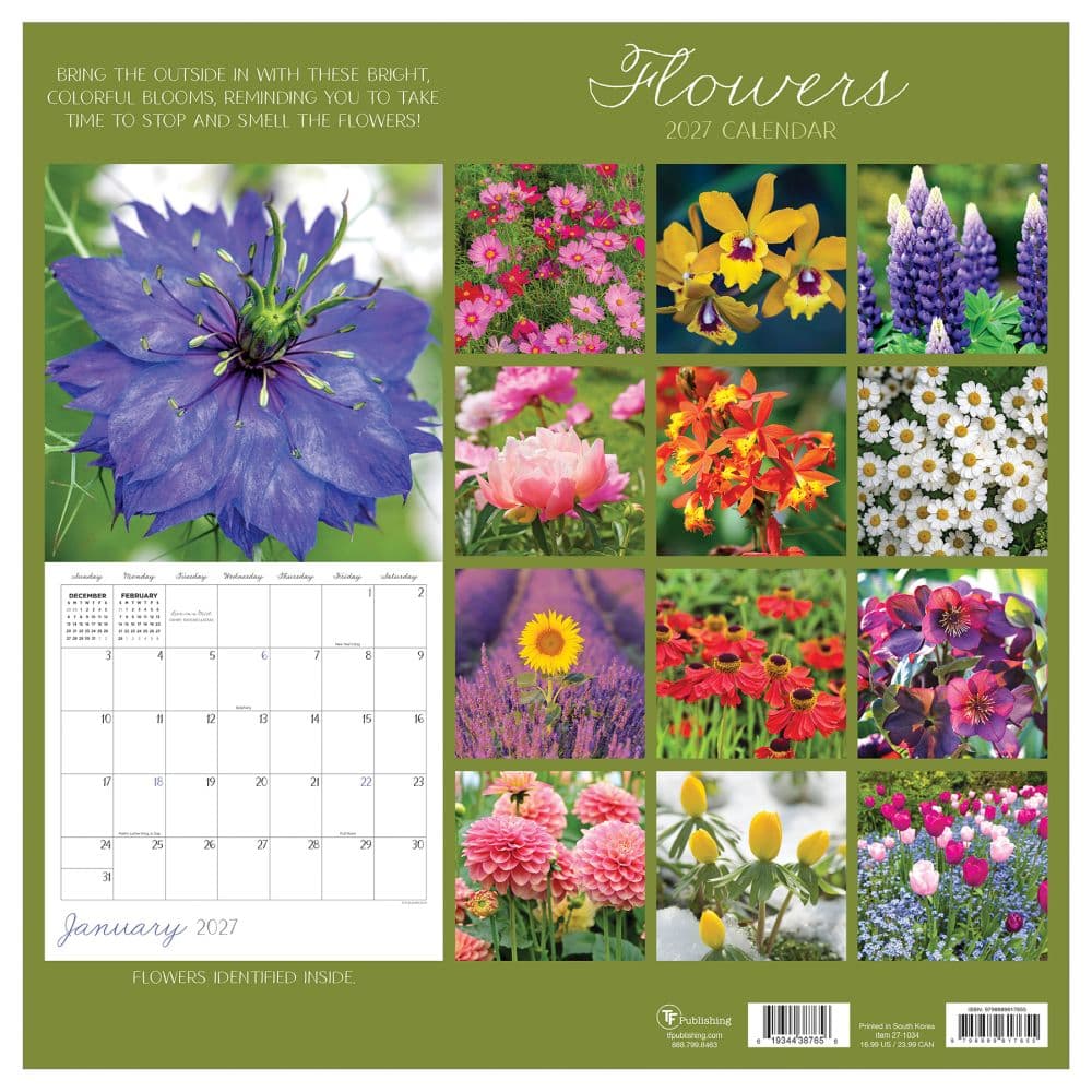 Flowers 2027 Wall Calendar First Alternate Image