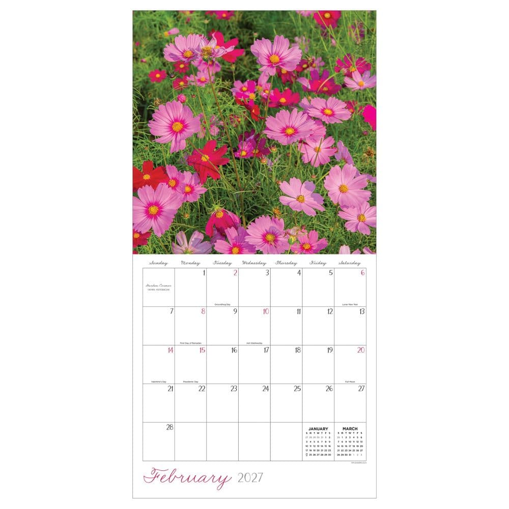 Flowers 2027 Wall Calendar Third Alternate Image