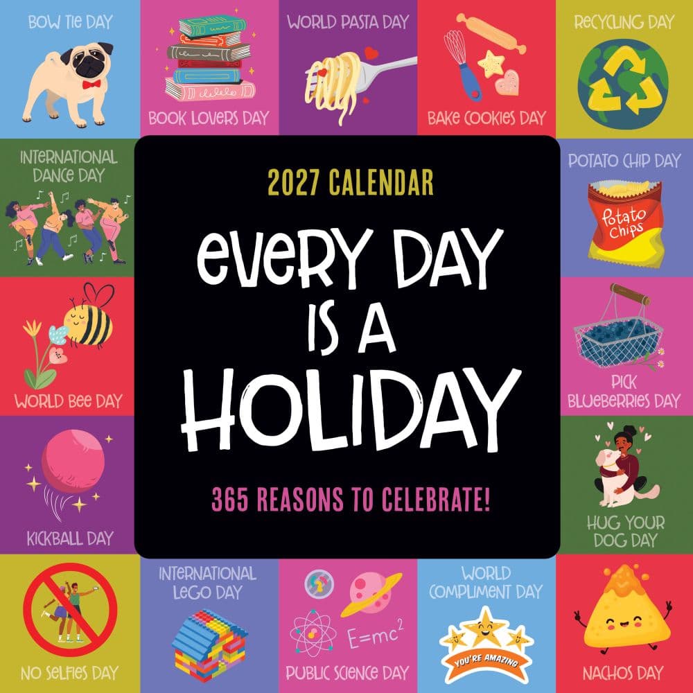 image Every Days A Holiday 2027 Wall Calendar Main Product Image