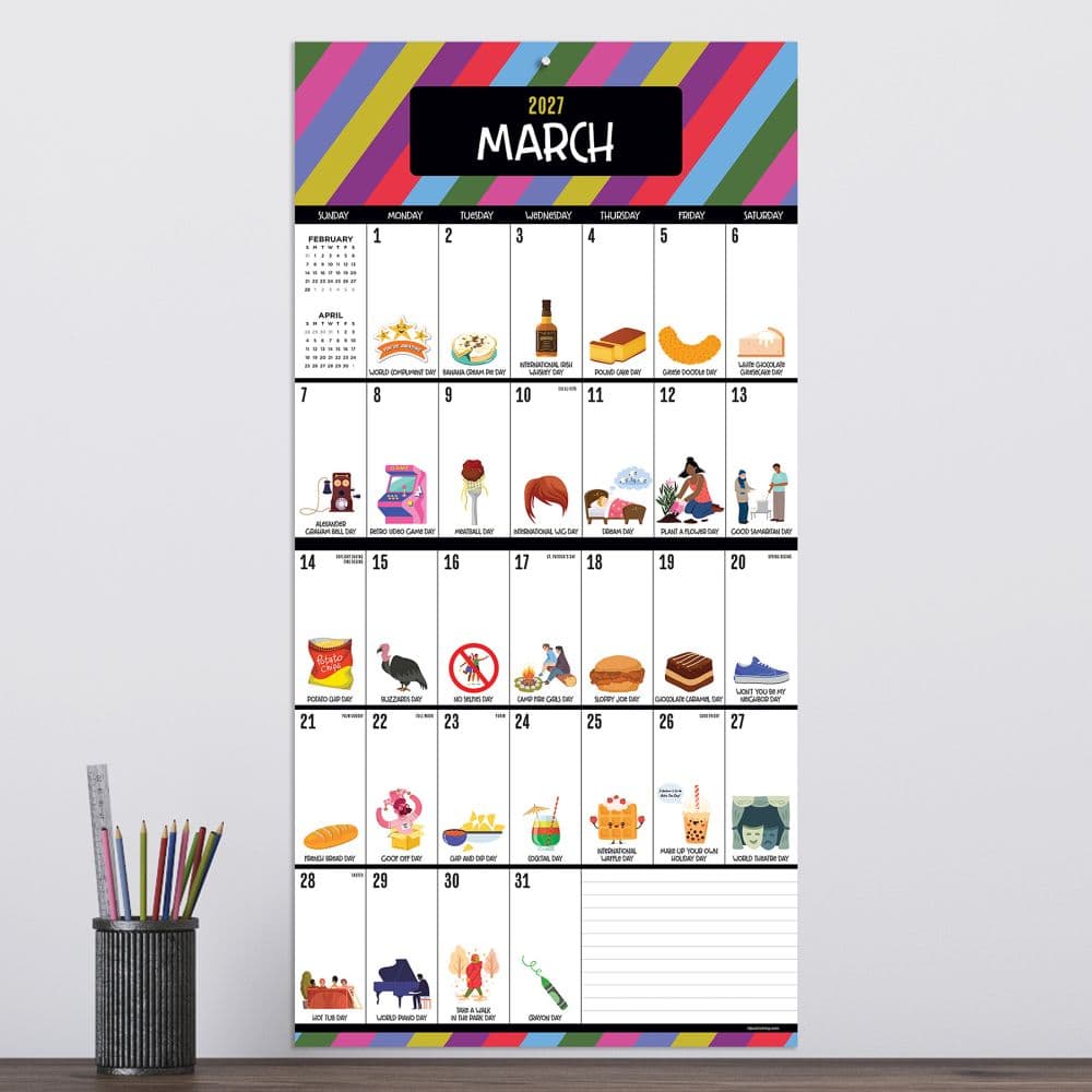 Every Days A Holiday 2027 Wall Calendar Fourth Alternate Image