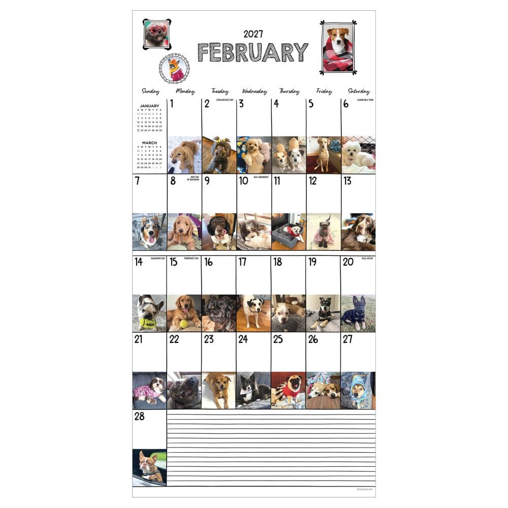 Dog-A-Day 2027 Wall Calendar Third Alternate Image