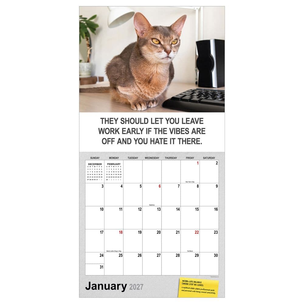 Corporate Cats 2027 Wall Calendar Second Alternate Image