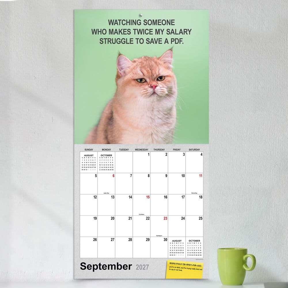 Corporate Cats 2027 Wall Calendar Fourth Alternate Image