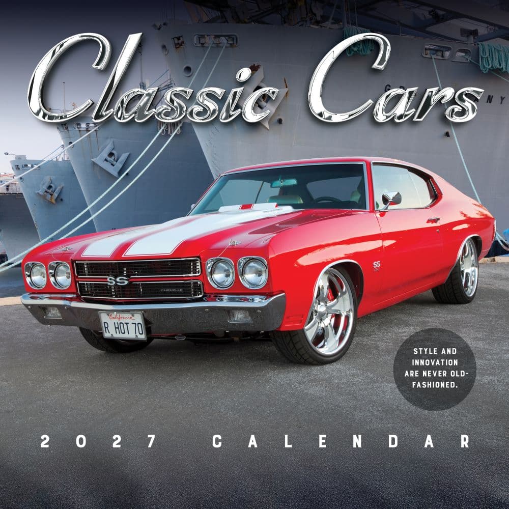 Classic Cars 2027 Wall Calendar Main Product Image