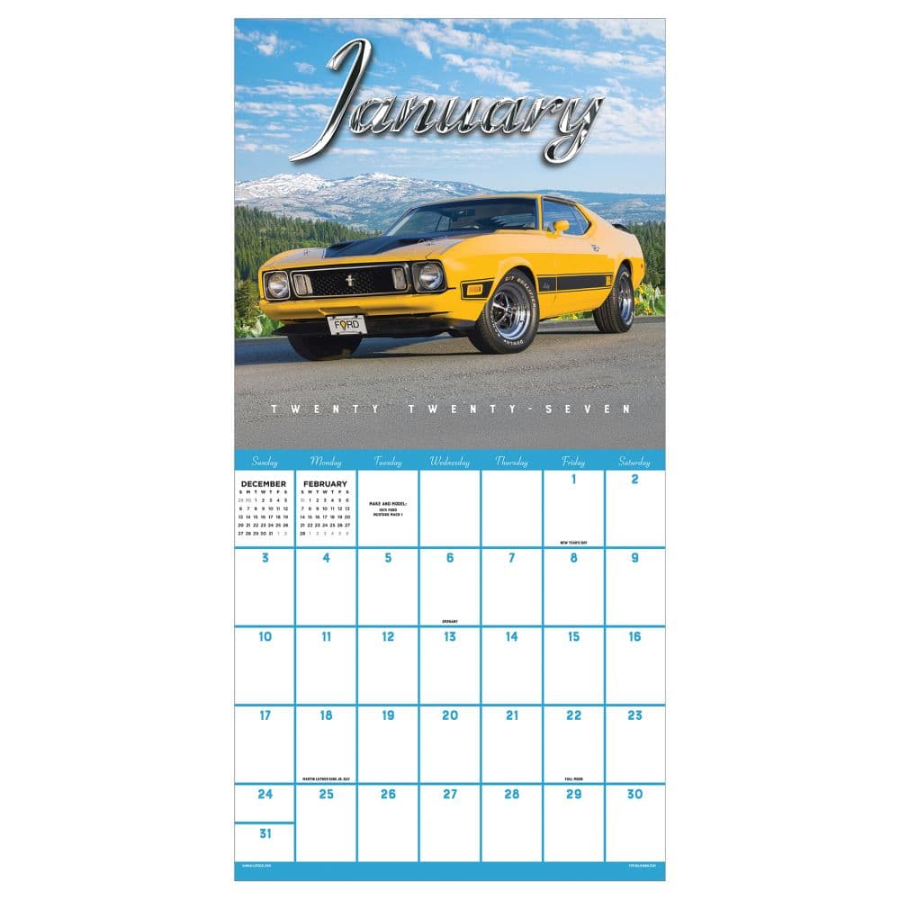 Classic Cars 2027 Wall Calendar Second Alternate Image