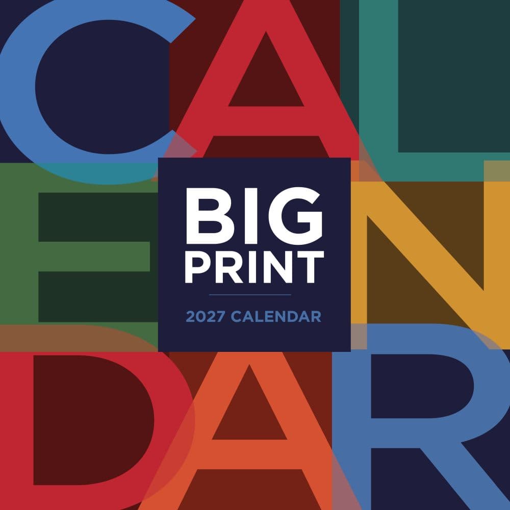 Big Print 2027 Wall Calendar Main Product Image