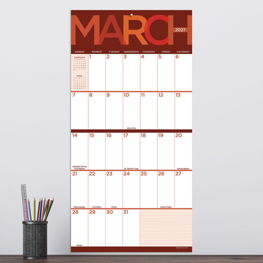 Big Print 2027 Wall Calendar Fourth Alternate Image