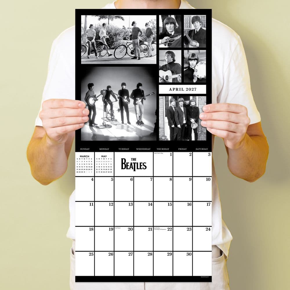 The Beatles In Black and White 2027 Wall Calendar Fifth Alternate Image