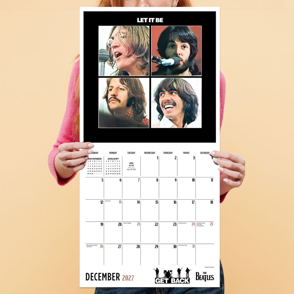 The Beatles Albums and Artwork 2027 Wall Calendar Fifth Alternate Image