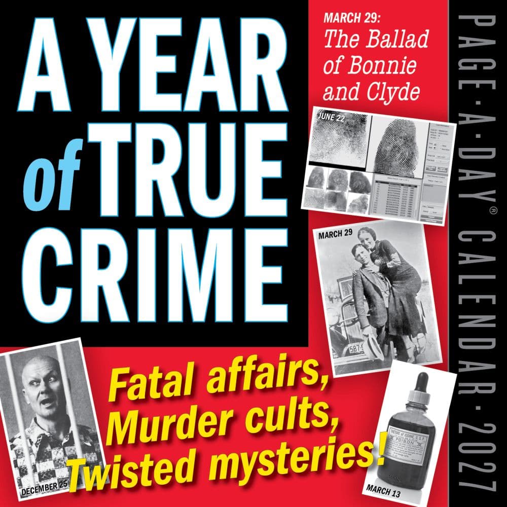 Year of True Crime 2027 Page-A-Day Desk Calendar Main Product Image