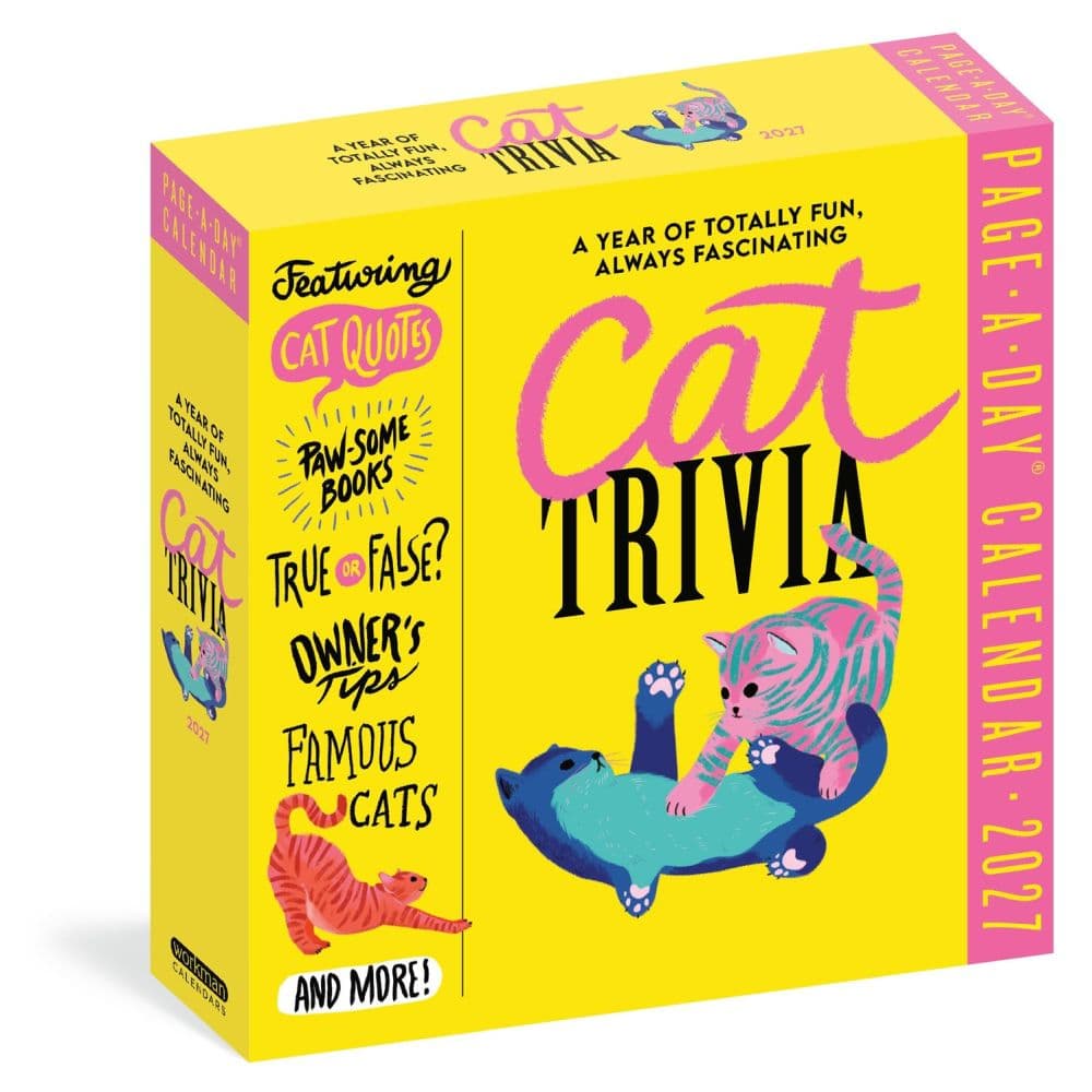 Cat Trivia 2027 Page-A-Day Desk Calendar Main Product Image