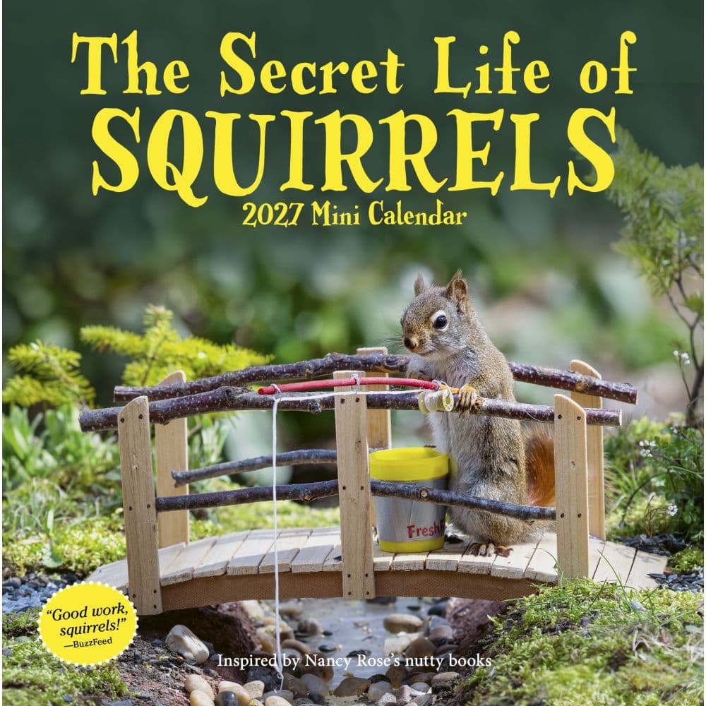 image Secret Life of Squirrels 2027 Mini Wall Calendar Main Product Image
