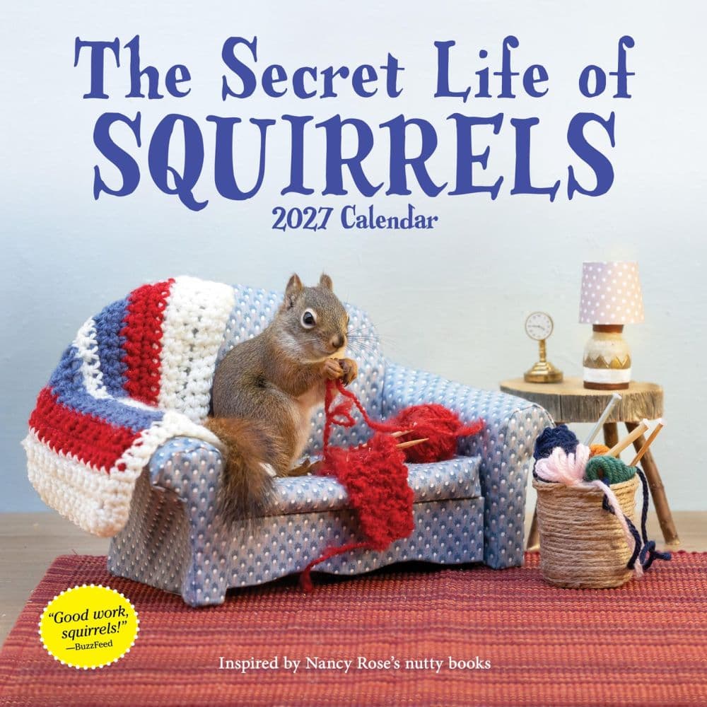 Secret Life of Squirrels 2027 Wall Calendar Main Product Image
