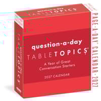 image Table Topics Question A Day 2027 Page-A-Day Desk Calendar Main Product Image