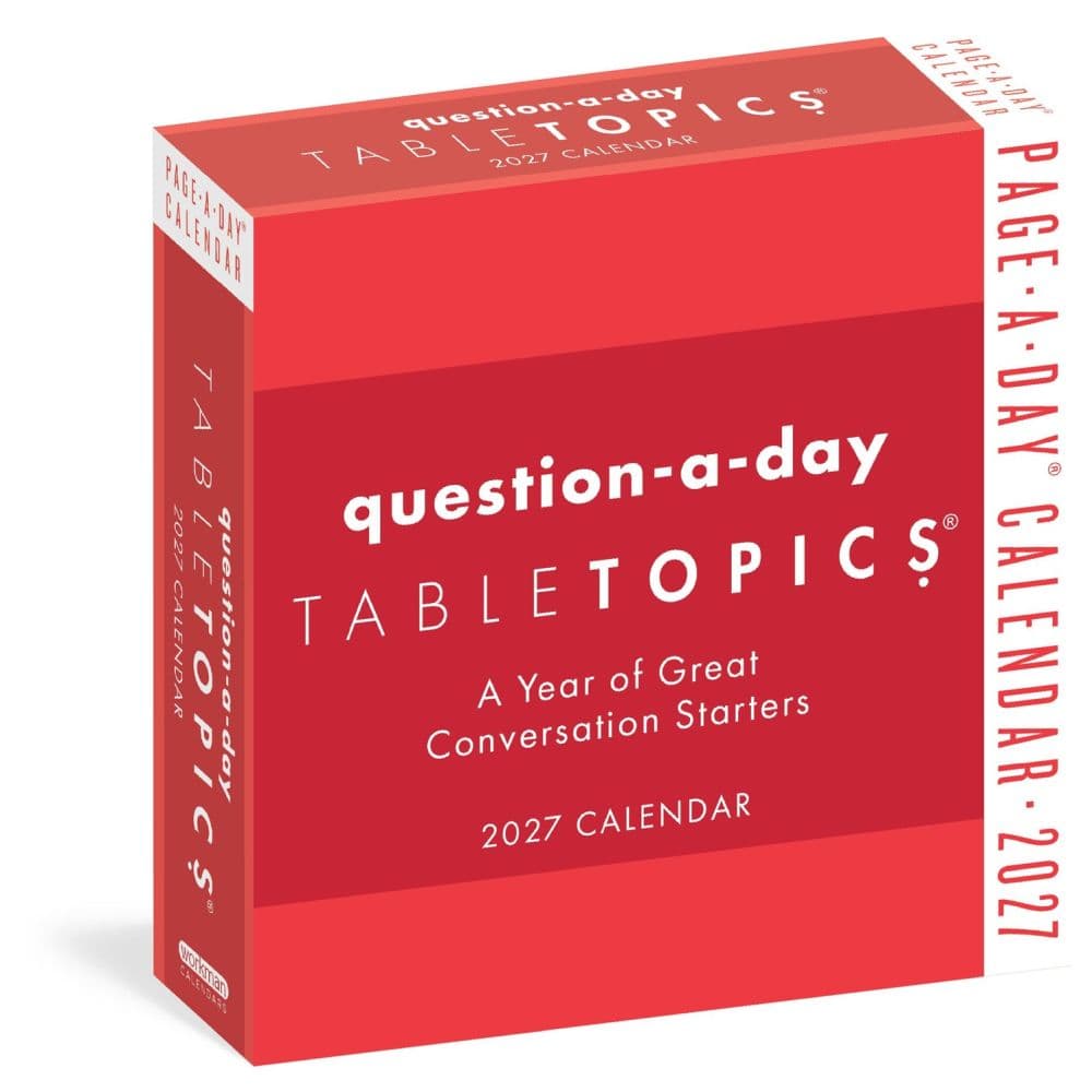 image Table Topics Question A Day 2027 Page-A-Day Desk Calendar Main Product Image
