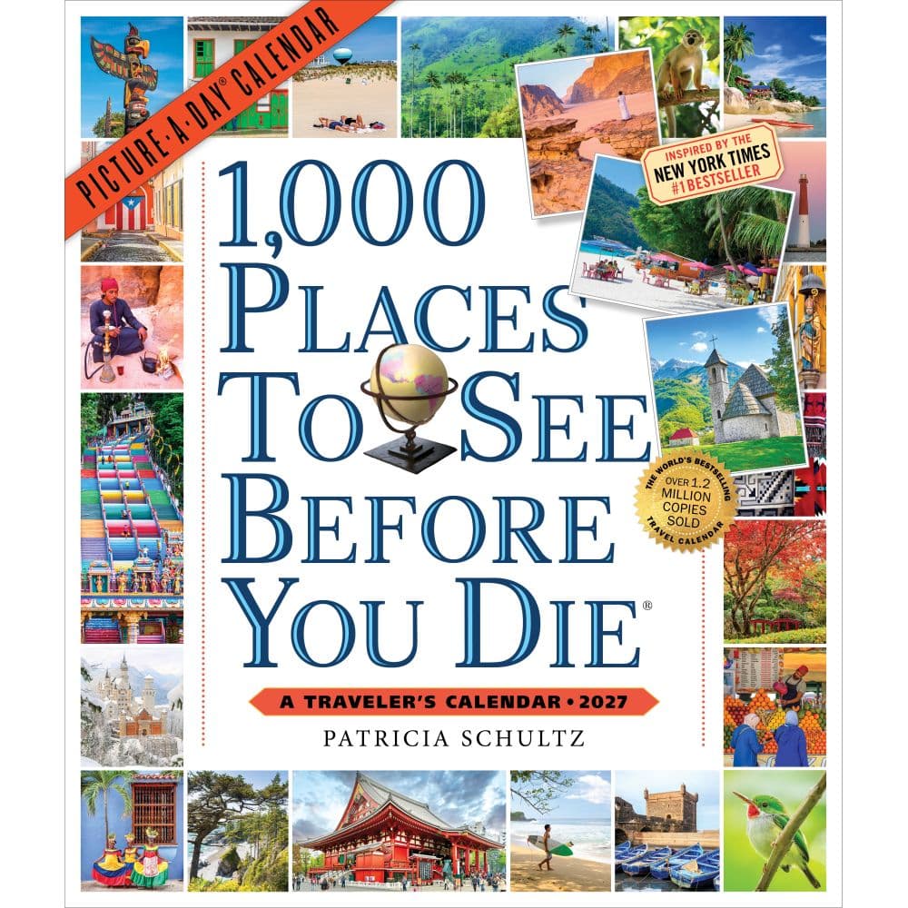 1000 Places to See Before You Die Picture-A-Day 2027 Wall Calendar