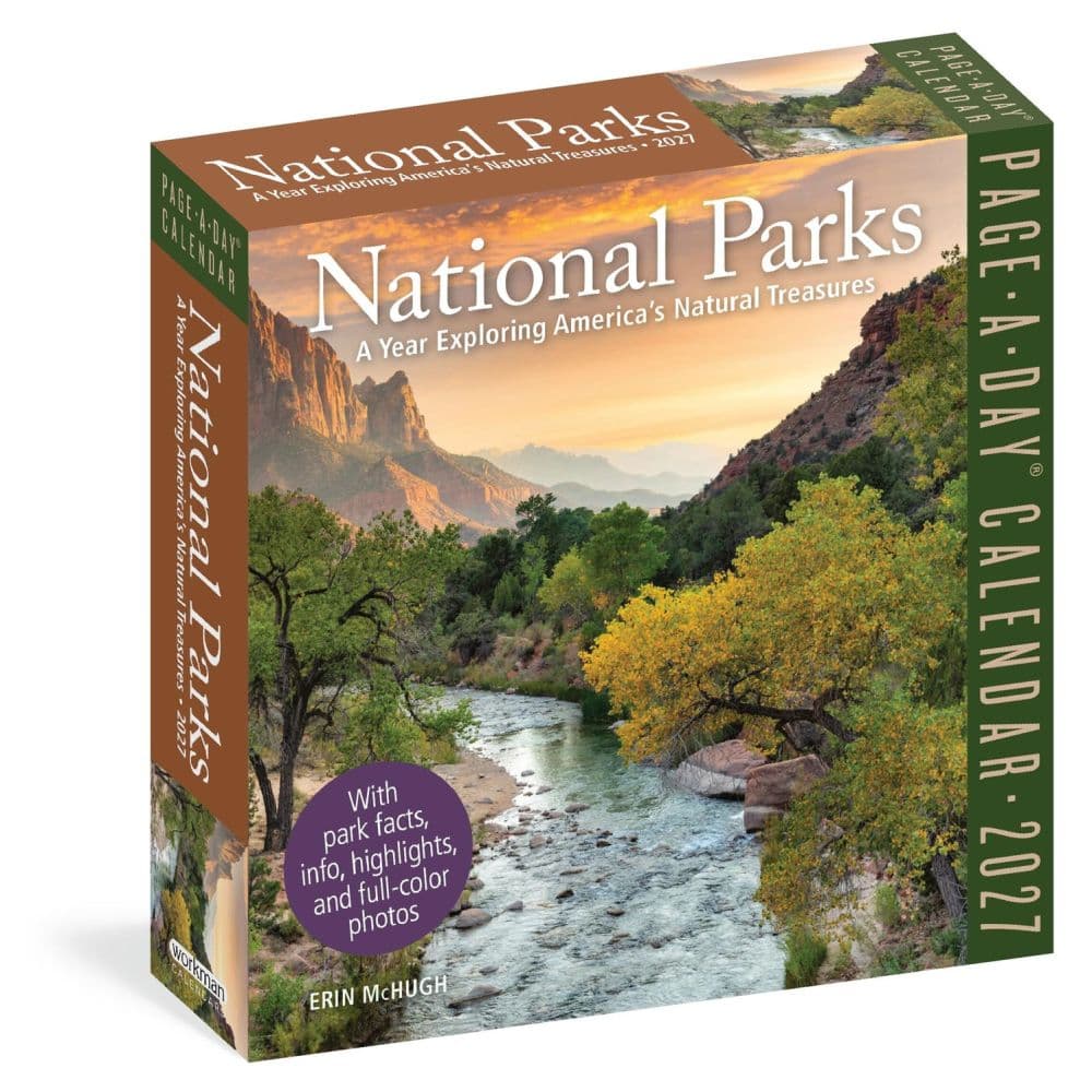 image National Parks 2027 Page-A-Day Desk Calendar Main Product Image