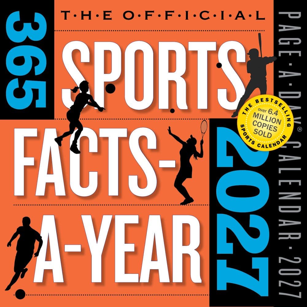 Official 365 Sports Facts-A-Year 2027 Page-A-Day Desk Calendar Main Product Image