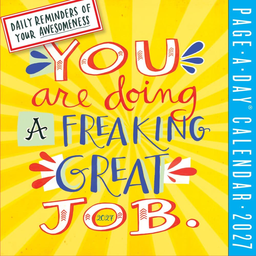 You Are Doing a Freaking Great Job 2027 Page-A-Day Desk Calendar Main Product Image