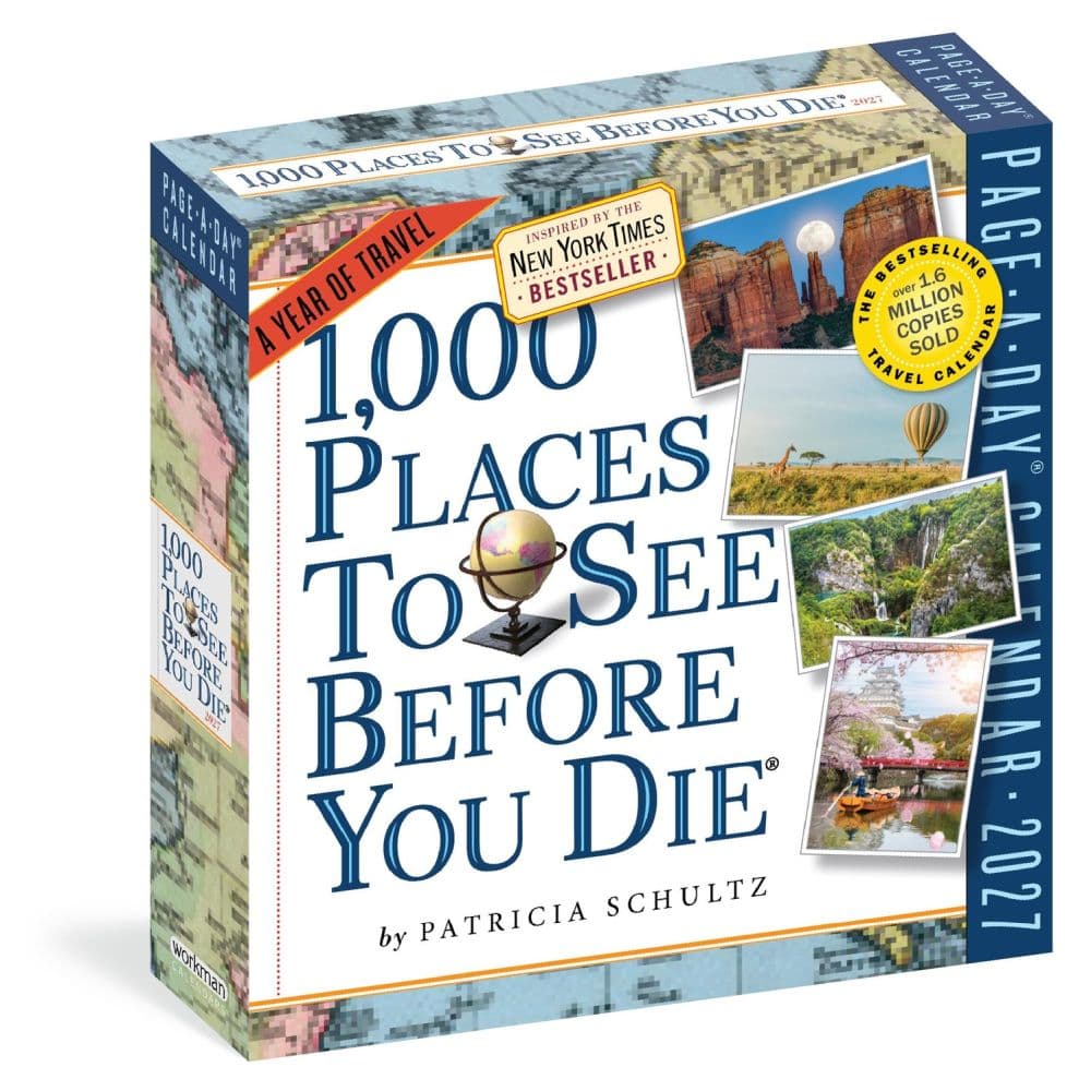 1000 Places to See Before You Die 2027 Page-A-Day Desk Calendar Main Product Image