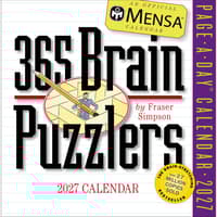 image Mensa 365 Brain Puzzlers 2027 Page-A-Day Desk Calendar Main Product Image