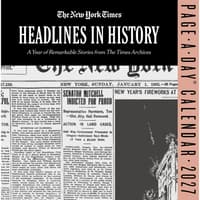 image New York Times Headlines in History 2027 Page-A-Day Desk Calendar Main Product Image