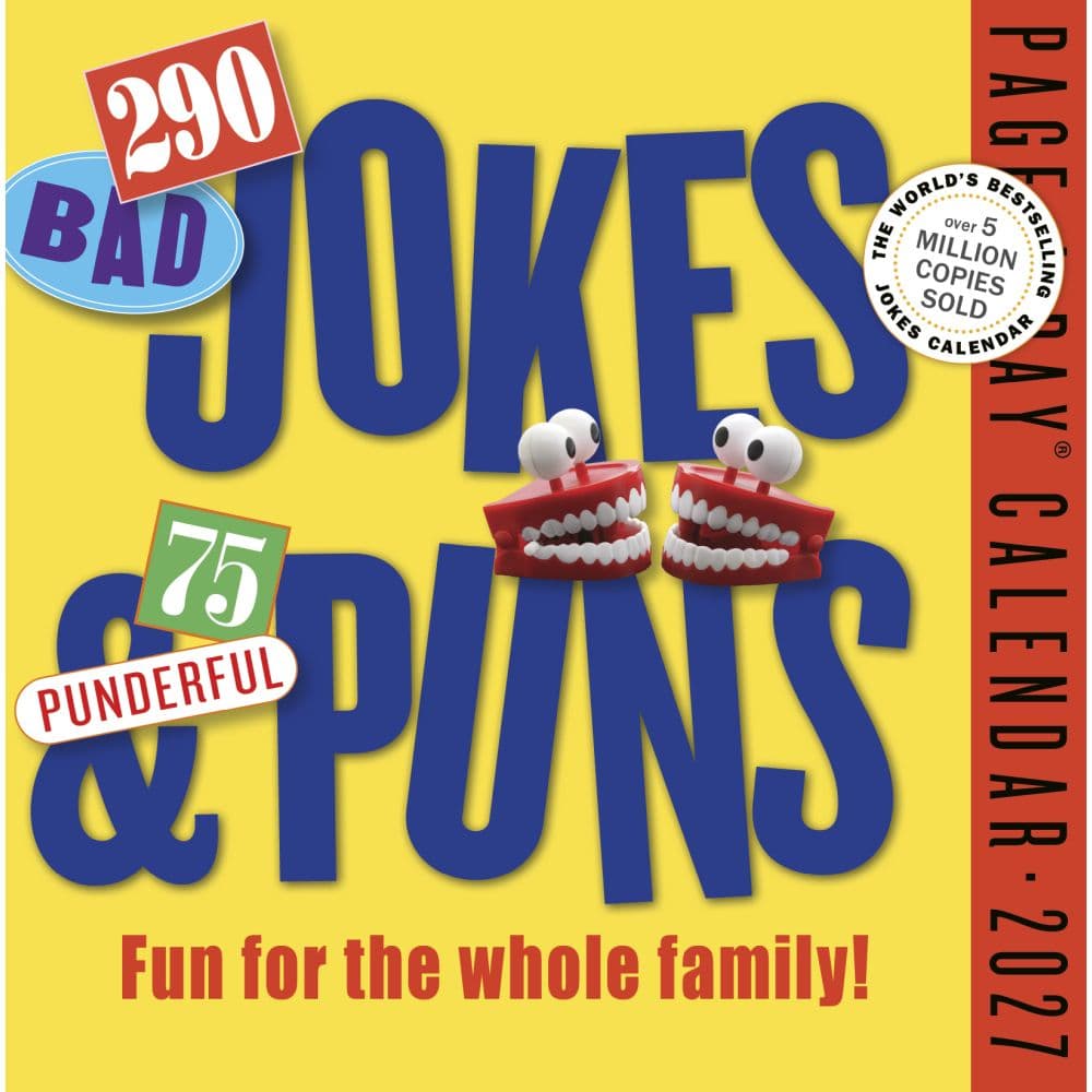 image 290 Bad Jokes and 75 Punderful Puns 2027 Page-A-Day Desk Calendar Main Product Image