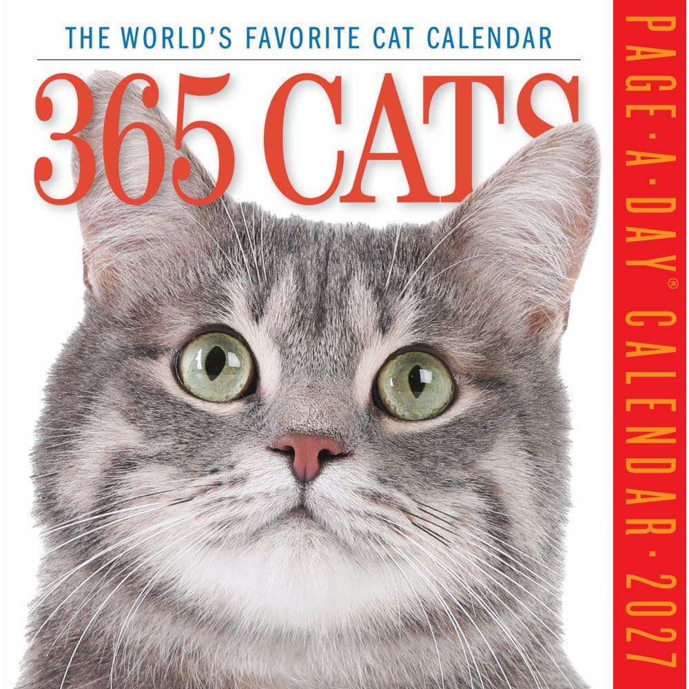 image 365 Cats 2027 Page-A-Day Desk Calendar Main Product Image