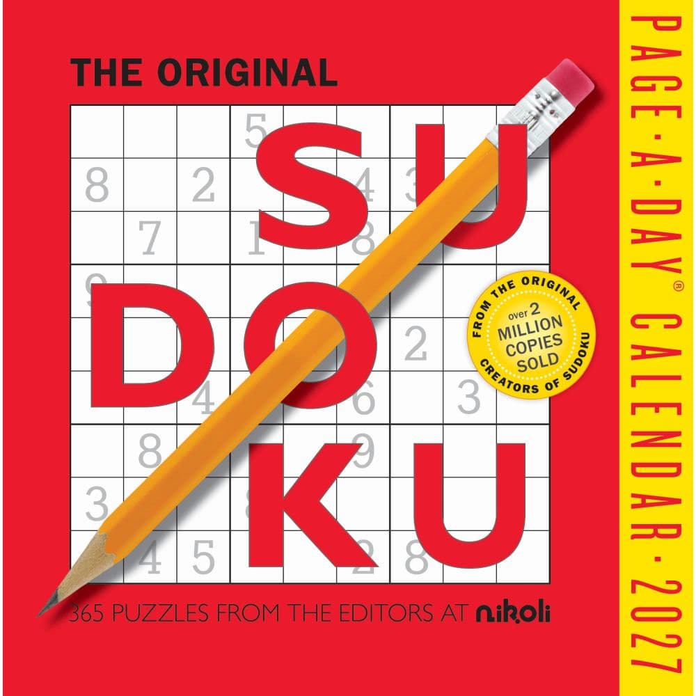 image Original Sudoku 2027 Page-A-Day Desk Calendar Main Product Image