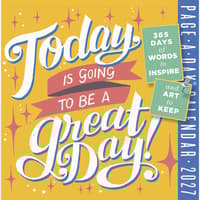 image Today Is Going to Be a Great Day 2027 Page-A-Day Desk Calendar Main Product Image