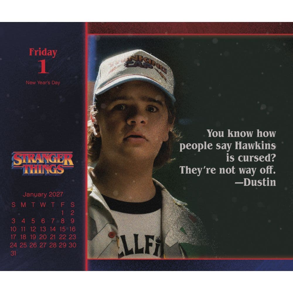 Stranger Things 2027 Desk Calendar Second Alternate Image
