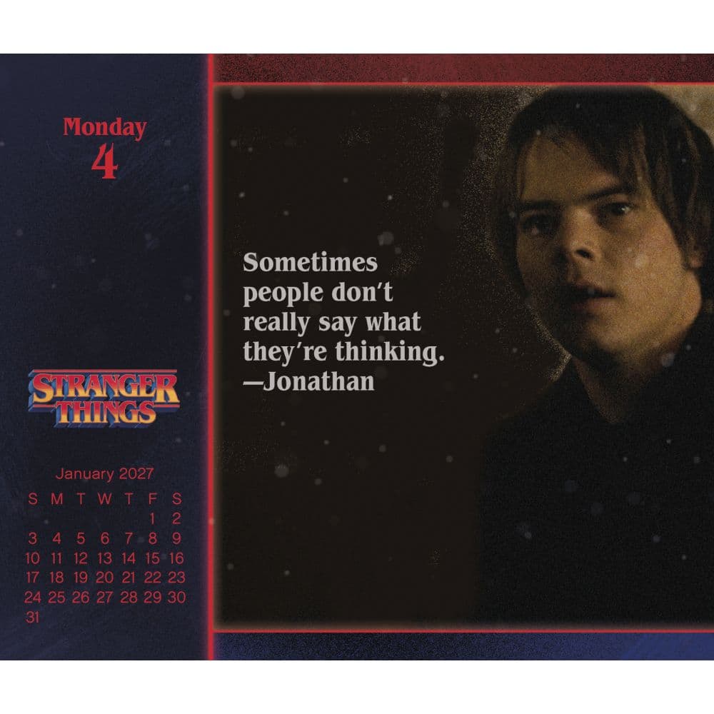 Stranger Things 2027 Desk Calendar Fourth Alternate Image