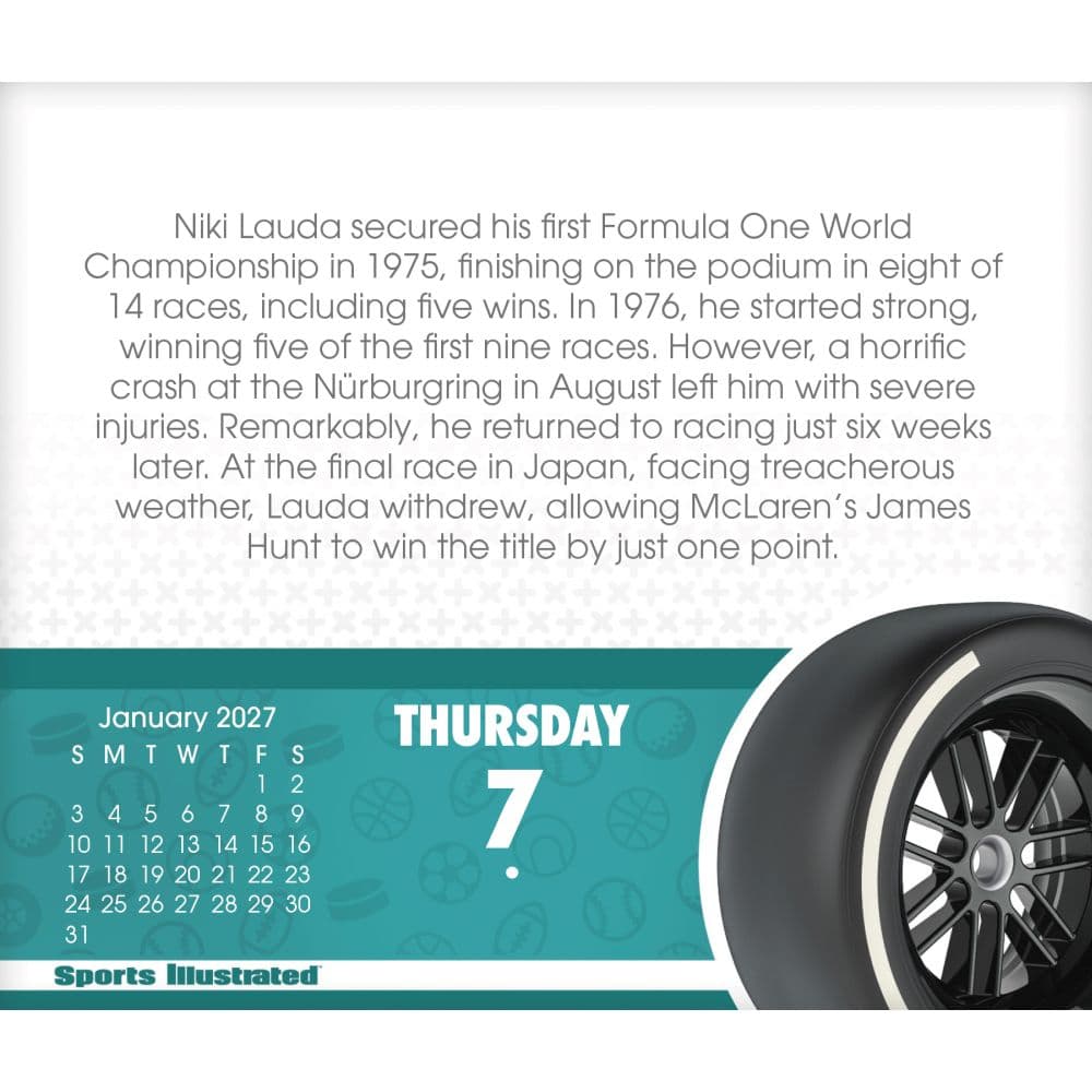 Sports Illustrated 2027 Desk Calendar Fifth Alternate Image