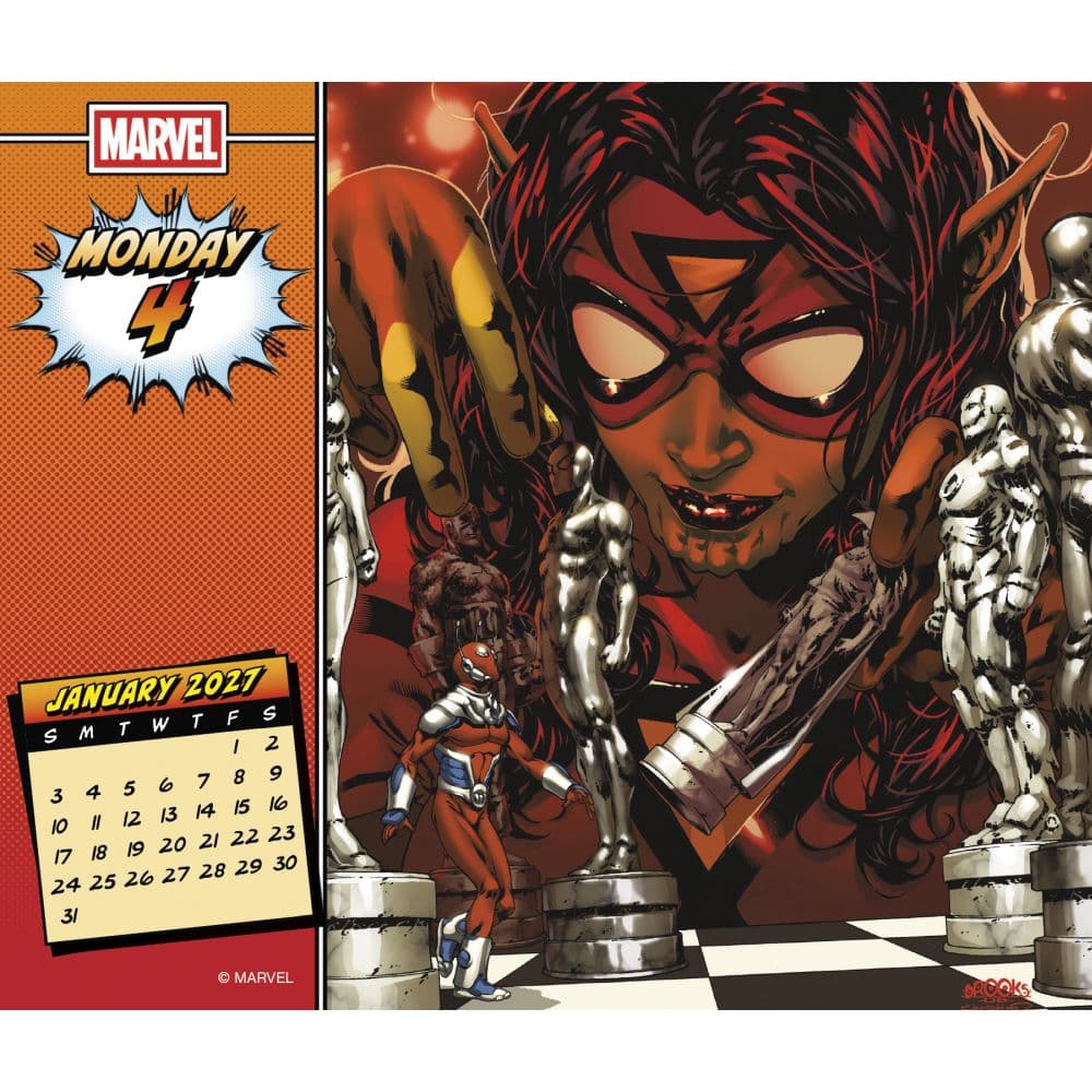 Marvel History 2027 Desk Calendar Second Alternate Image