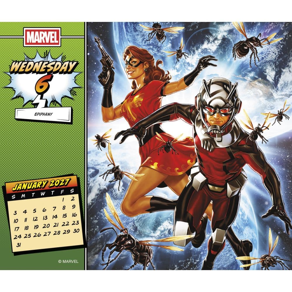 Marvel History 2027 Desk Calendar Fourth Alternate Image