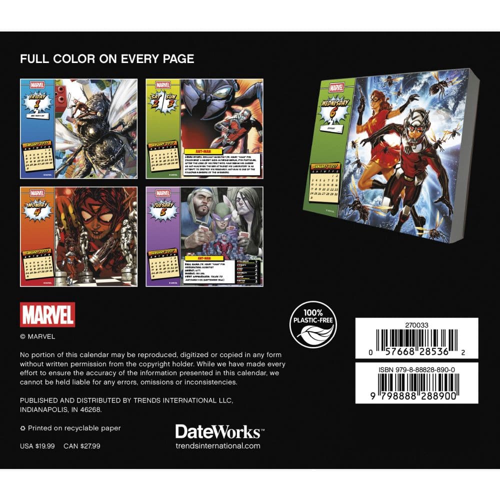 Marvel History 2027 Desk Calendar Seventh Alternate Image