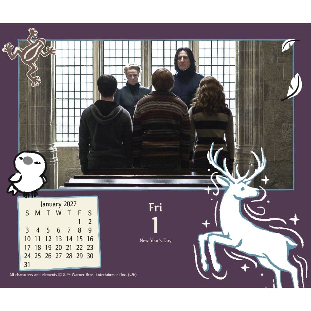 Harry Potter 2027 Desk Calendar Second Alternate Image