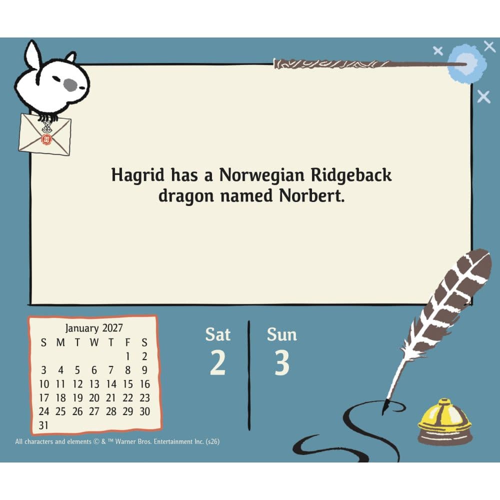 Harry Potter 2027 Desk Calendar Third Alternate Image