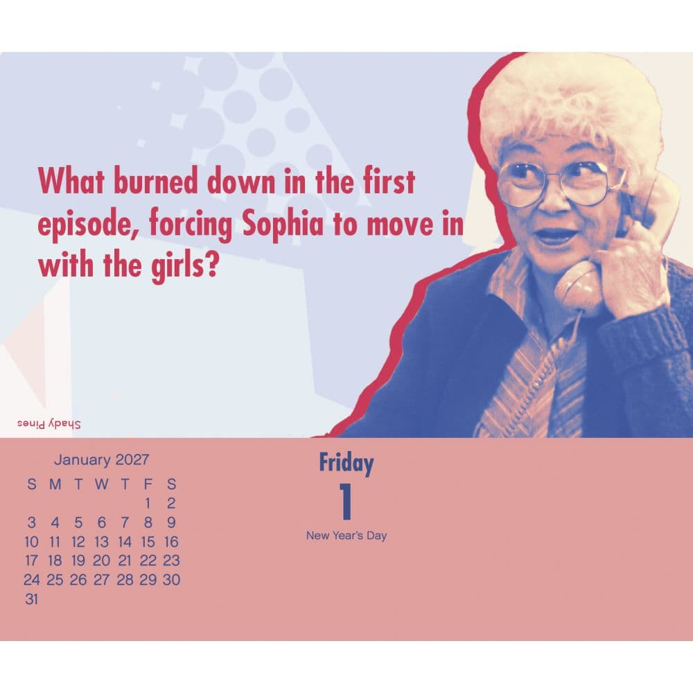 Golden Girls 2027 Desk Calendar Second Alternate Image