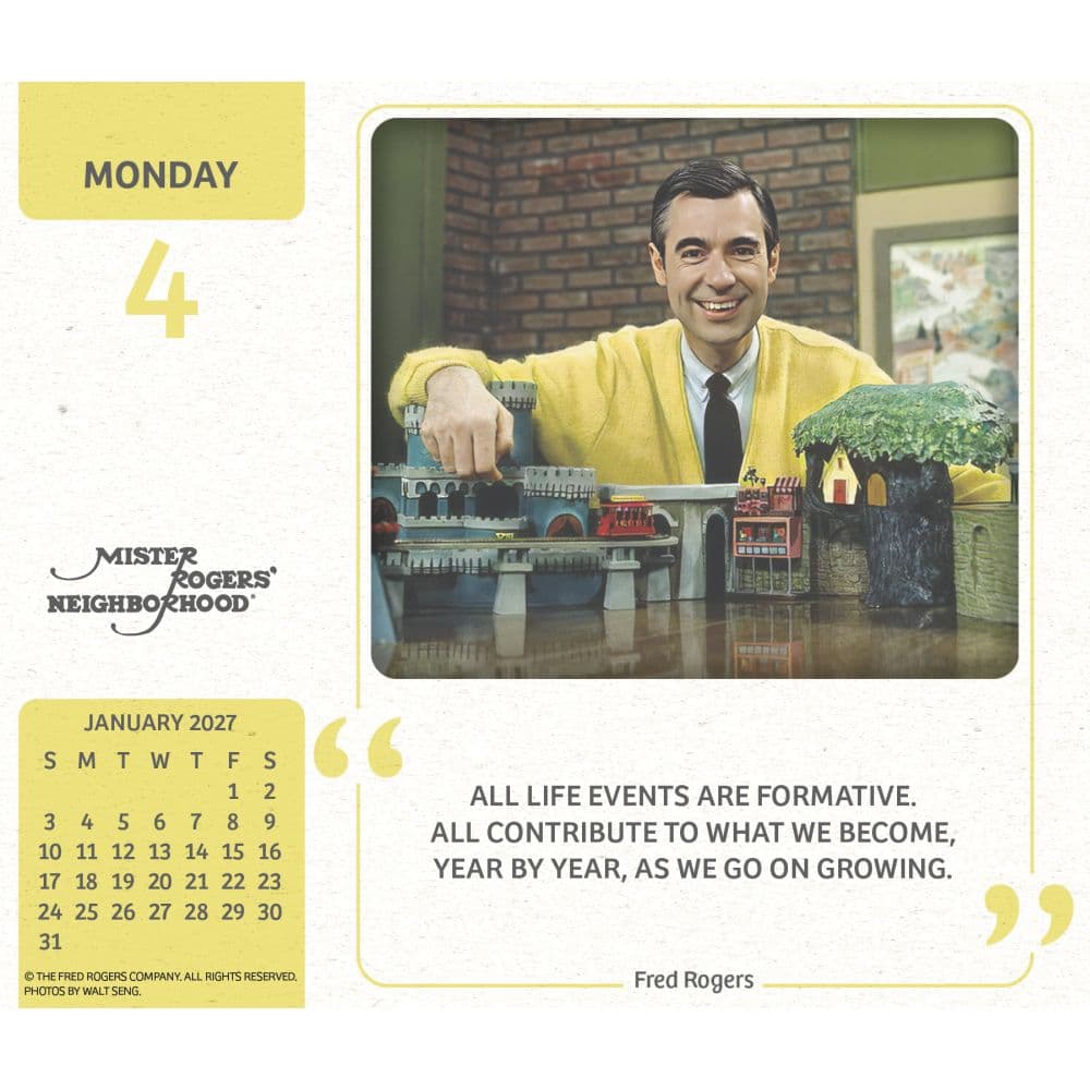 Mister Rogers 2027 Desk Calendar Fourth Alternate Image