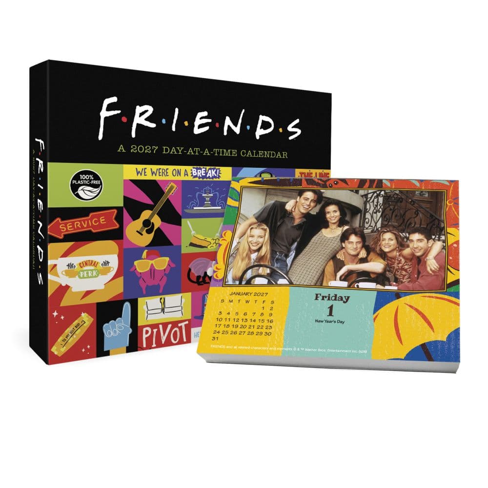 Friends 2027 Day-at-a-Time Desk Calendar