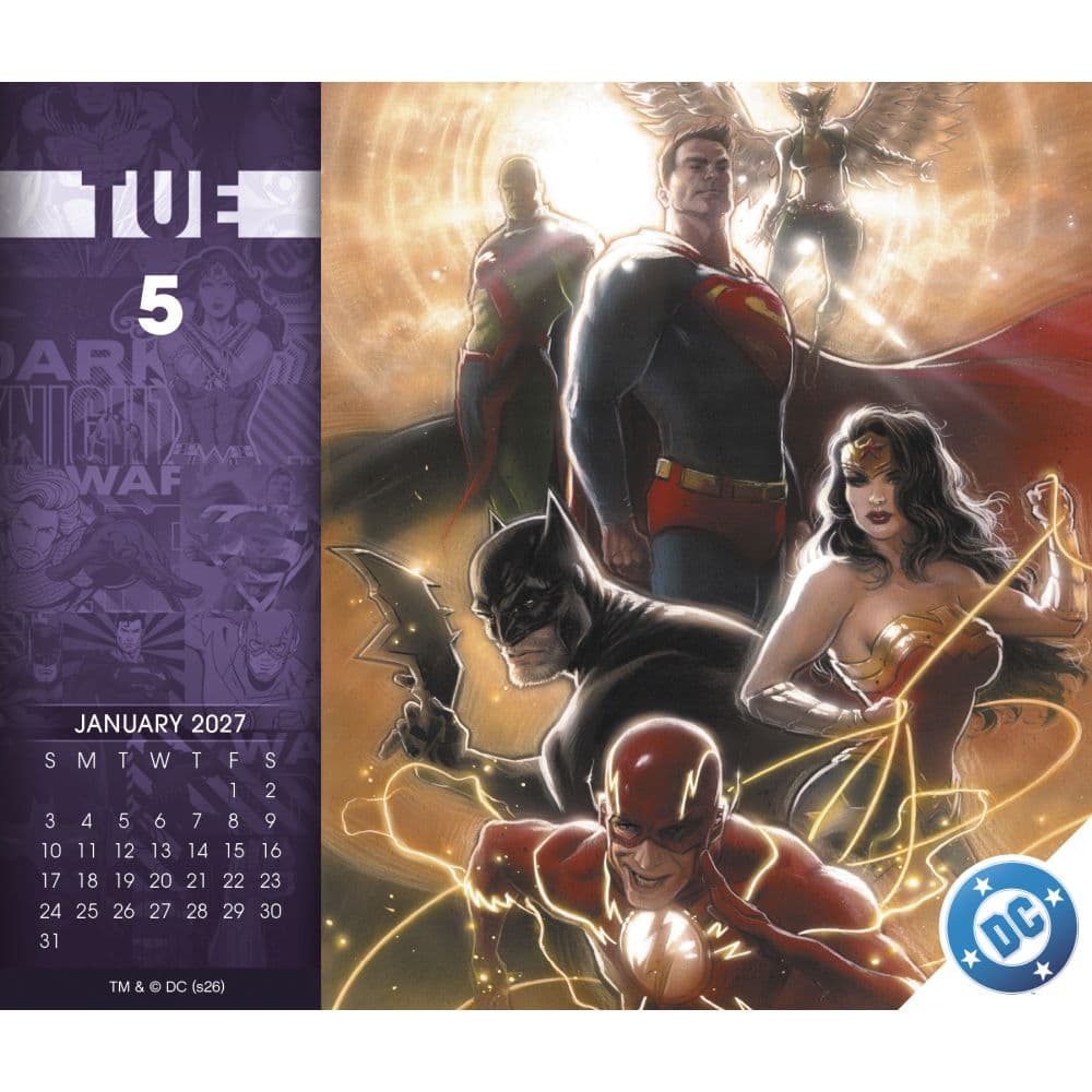 DC Comics 2027 Desk Calendar Third Alternate Image
