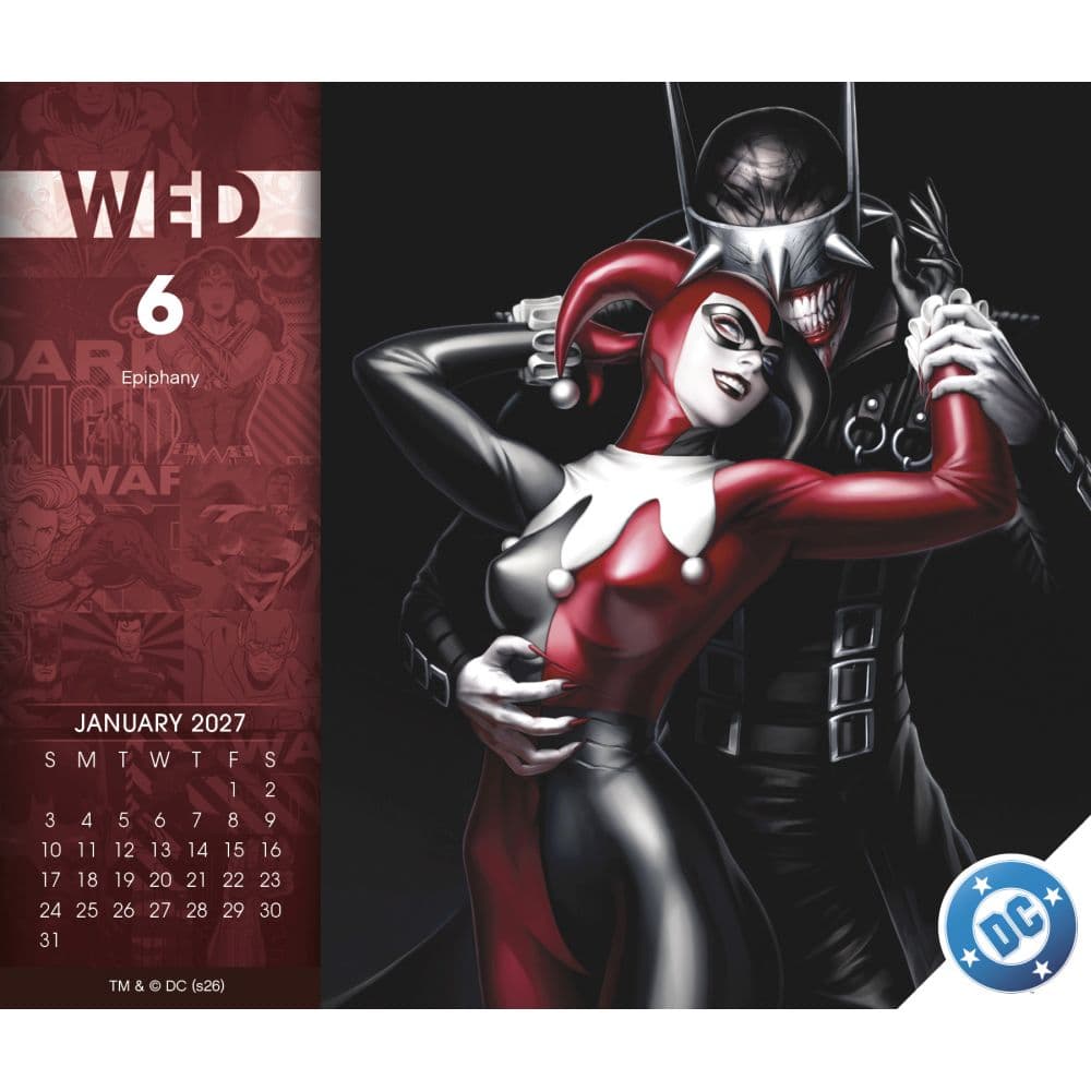 DC Comics 2027 Desk Calendar Fourth Alternate Image