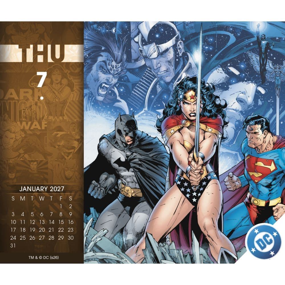 DC Comics 2027 Desk Calendar Fifth Alternate Image