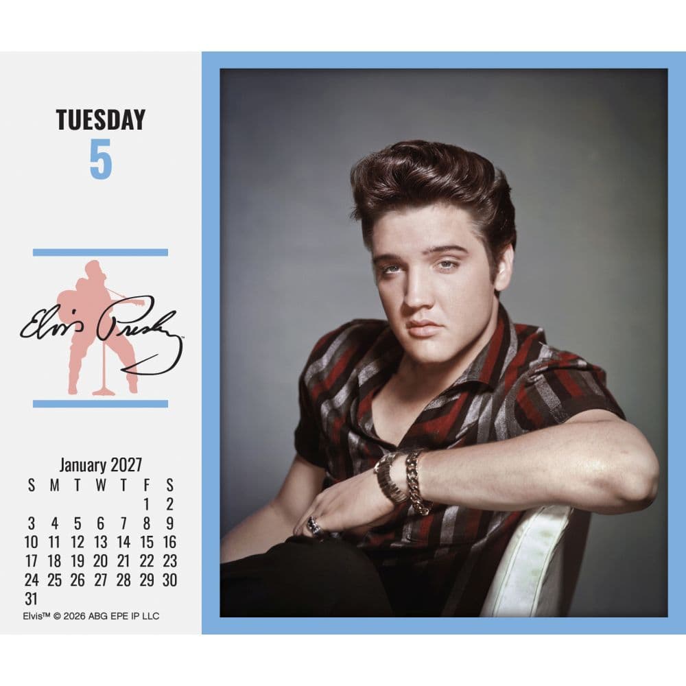 Elvis 2027 Desk Calendar Fifth Alternate Image