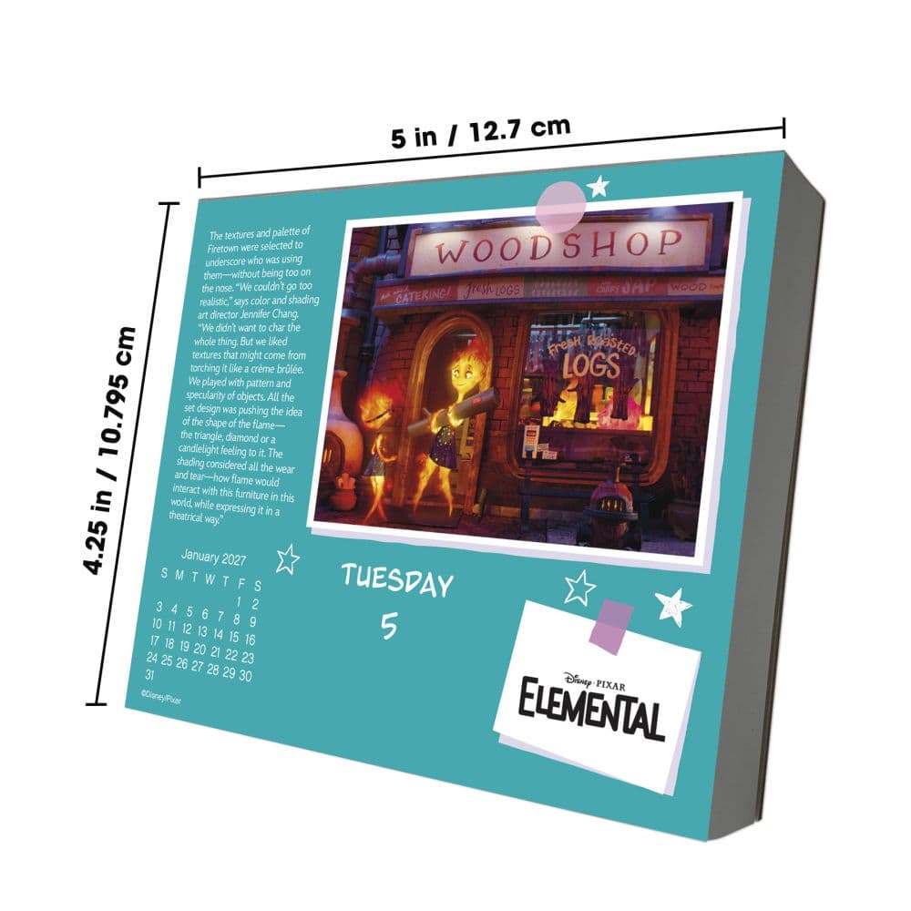 Disney Pixar 2027 Desk Calendar Ninth Alternate Image