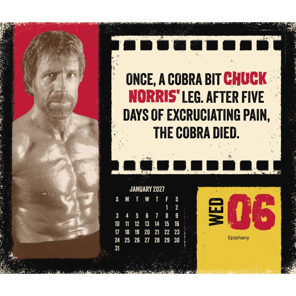 Chuck Norris 2027 Desk Calendar Fourth Alternate Image