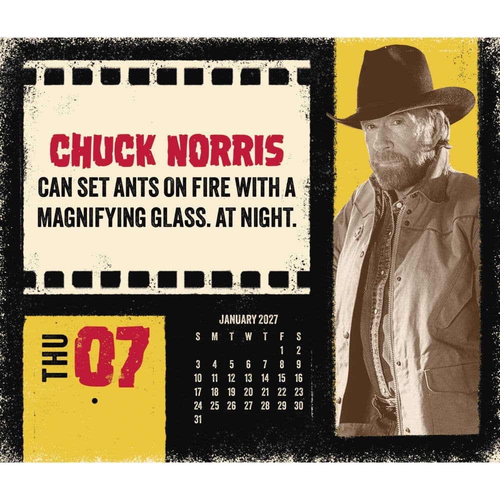 Chuck Norris 2027 Desk Calendar Fifth Alternate Image